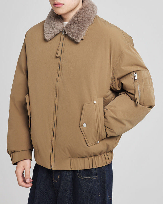 Detachable Fur Collar Down Jacket