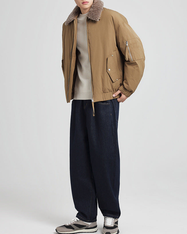 Detachable Fur Collar Down Jacket