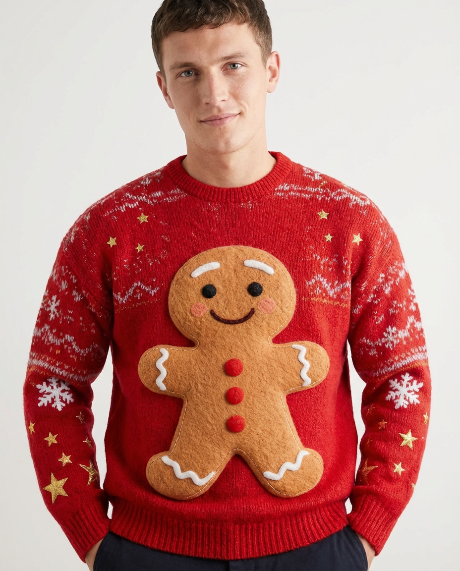 Time For Cookies Embroided Crewneck Sweater