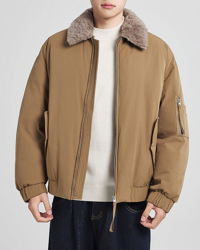 Detachable Fur Collar Down Jacket