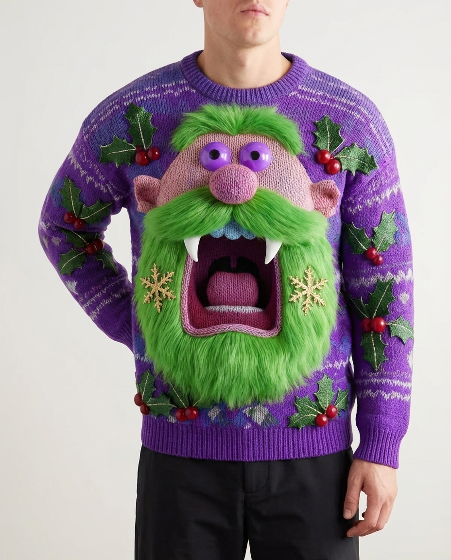 Santa Vampire Crewneck Sweater